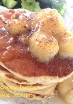 パンケーキ ハチミツバターバナナソース-レシピのメイン写真