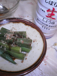 居酒屋の味♡オクラのおかか醤油-レシピのメイン写真