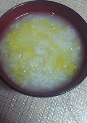 味付けは塩だけ☆キャベツのお粥-レシピのメイン写真