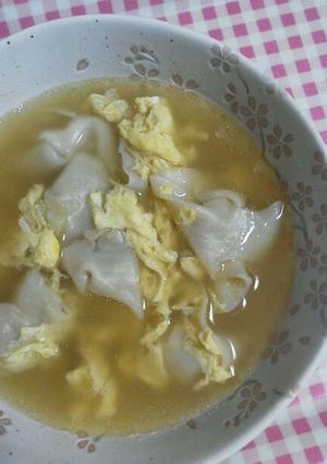 ★簡単なんちゃって水餃子スープ風★-レシピのメイン写真