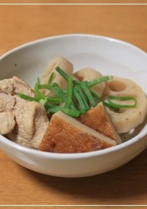 れんこんとささみの含め煮-レシピのメイン写真