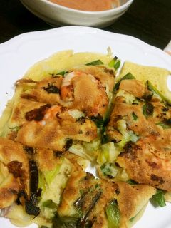 わけぎとエビのお好み焼き-レシピのメイン写真