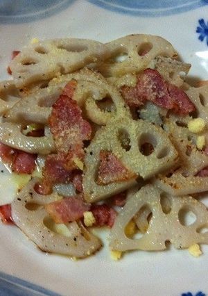 簡単おつまみ☆蓮根のジャーマンポテト風-レシピのメイン写真