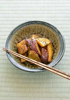 簡単・揚げないタレから作る大学芋おやつに-レシピのメイン写真