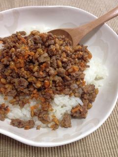 納豆♡そぼろ丼-レシピのメイン写真