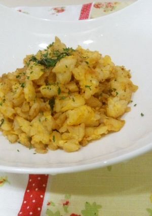 ノンオイル青じそドレで親子炒飯-レシピのメイン写真