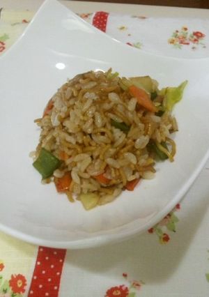 焼そば＋ごはん＝そばめし-レシピのメイン写真