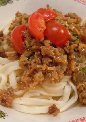 カンタン肉味噌うどん-レシピのメイン写真
