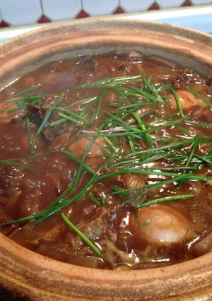 ビールで柔らか名古屋風牛スジ土手煮-レシピのメイン写真