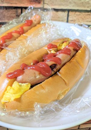 朝ごはんにも！たまご入りホットドック♪-レシピのメイン写真