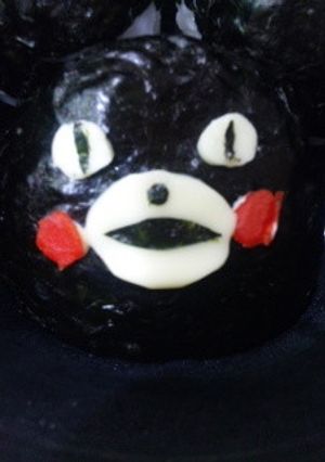 キャラ弁当♪くまモンおにぎり-レシピのメイン写真