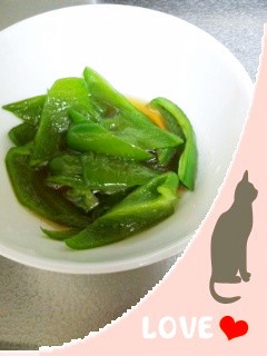 ピーマンの揚げ浸し:冷凍お弁当野菜おかず-レシピのメイン写真