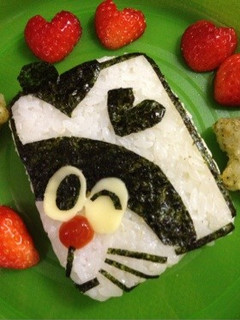 キャラ弁〜簡単どこでもドアからドラえもん-レシピのメイン写真