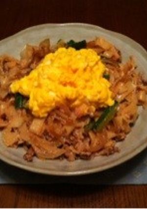 焼きたらこふわ卵うどん-レシピのメイン写真