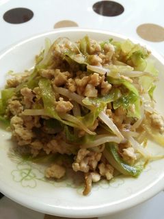 春キャベツとひき肉の味噌炒め-レシピのメイン写真