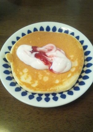 ダノンヨーグルトでパンケーキ-レシピのメイン写真