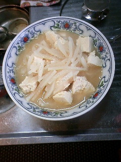 大根と豆腐の味噌汁うどん-レシピのメイン写真