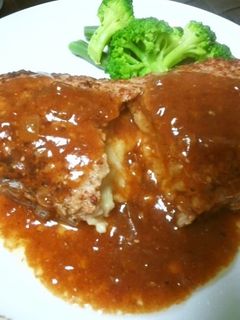 マッシュポテトinハンバーグ-レシピのメイン写真