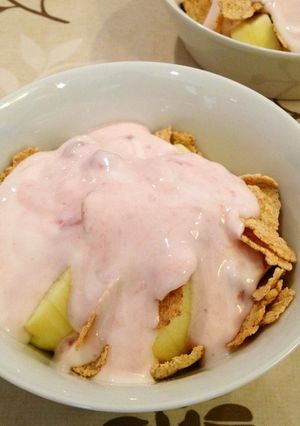 ダノンビオで簡単朝食-レシピのメイン写真