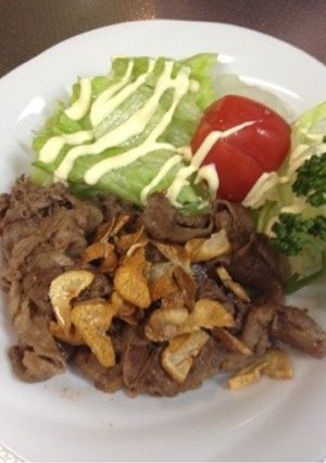牛肉薄切りステーキ風-レシピのメイン写真