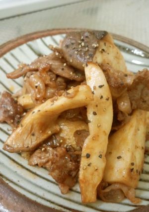 シナモン香る◆牛肉エリンギ炒め◆お弁当用-レシピのメイン写真