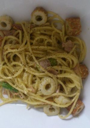 ランチにも！簡単バジルマヨパスタ-レシピのメイン写真