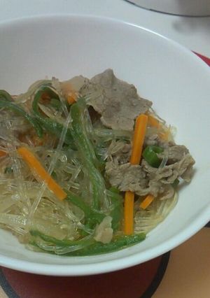 ☆牛肉と春雨のチャプチェ風☆-レシピのメイン写真