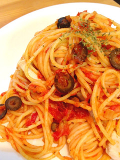 ❃.トマトソースとオリーブのパスタ.❃-レシピのメイン写真