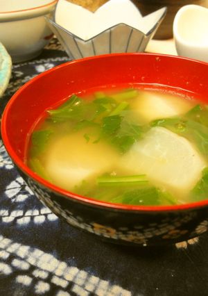 *朝食に＊カブの味噌汁＊-レシピのメイン写真