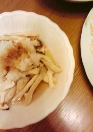 簡単♪焼きエリンギonおろしポン酢-レシピのメイン写真