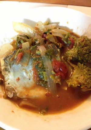 鯖と三つ葉のトマト煮-レシピのメイン写真