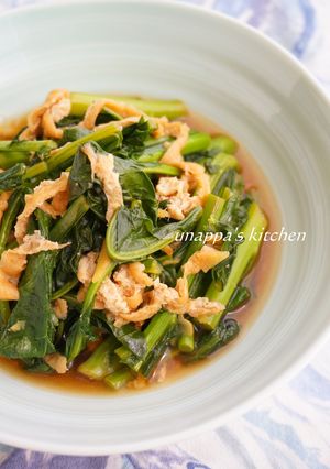 かき菜と油揚げの炒め煮-レシピのメイン写真