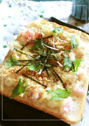 切り干し大根×ベーコンの和トースト-レシピのメイン写真