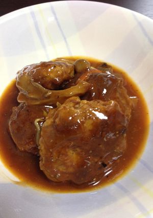 煮込みハンバーグ-レシピのメイン写真