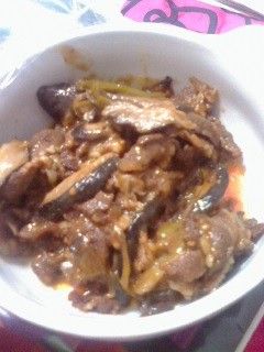 椎茸と牛肉の中華風炒め☆-レシピのメイン写真