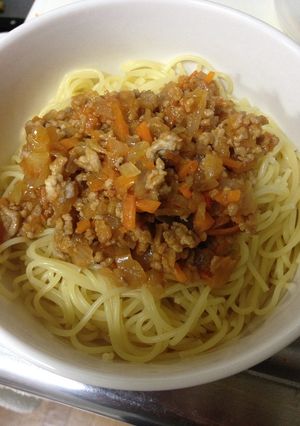 簡単ミートソーススパゲティ-レシピのメイン写真