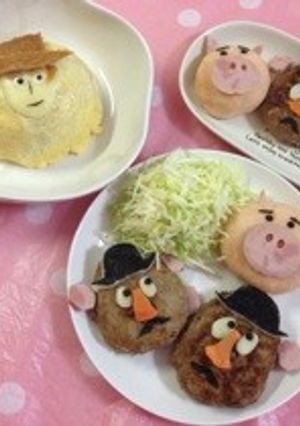トイストーリー☆ウッディのオムライス♡-レシピのメイン写真