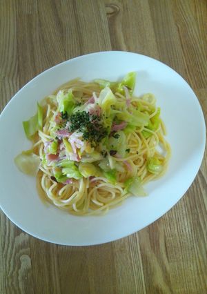 キャベツとベーコン香る和風ペペロンチーノ-レシピのメイン写真