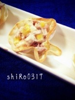 ツナマヨ★餃子の皮-レシピのメイン写真