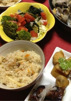タケノコとキノコの炊き込みご飯-レシピのメイン写真