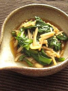 野菜ソムリエの、小松菜とえのきのあん。-レシピのメイン写真