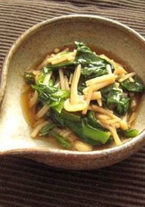 野菜ソムリエの、小松菜とえのきのあん。-レシピのメイン写真