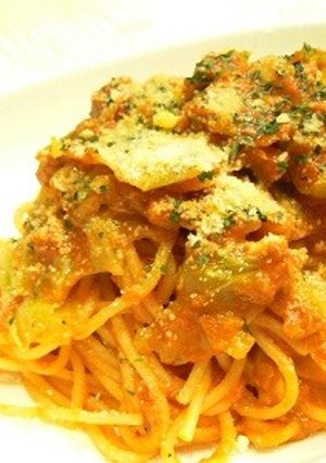 キャベツとツナのトマトパスタ-レシピのメイン写真