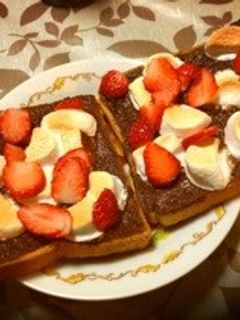 苺と焼きチョコのマシュマロトースト-レシピのメイン写真