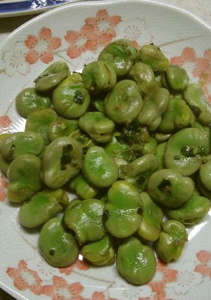 空豆のネギ炒め-レシピのメイン写真