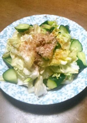 俺流の春キャベツとキュウリのぽん酢和え-レシピのメイン写真