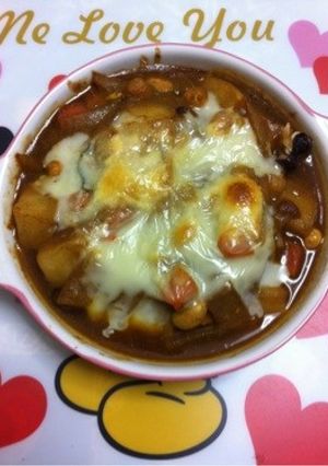 豆のチーズ焼カレー-レシピのメイン写真
