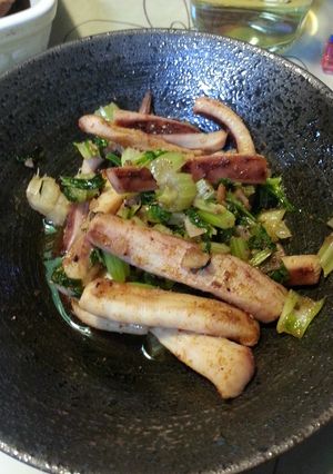 セロリの葉とおつまみイカで美味しい一品に-レシピのメイン写真