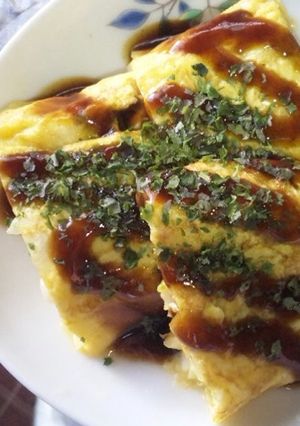 お好み焼き風?　☆卵焼き☆-レシピのメイン写真