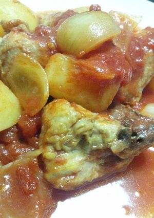 スロークッカーで鶏のトマト煮込み-レシピのメイン写真